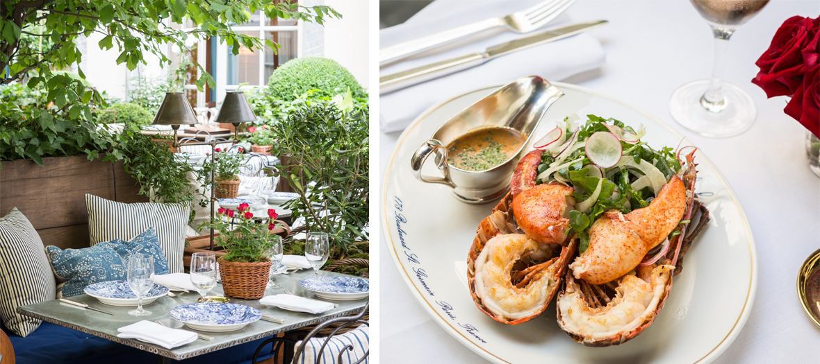 Terrasse et salade de homard au Ralph's a Saint-germain