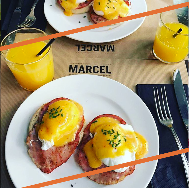 œuf Benedict au bacon