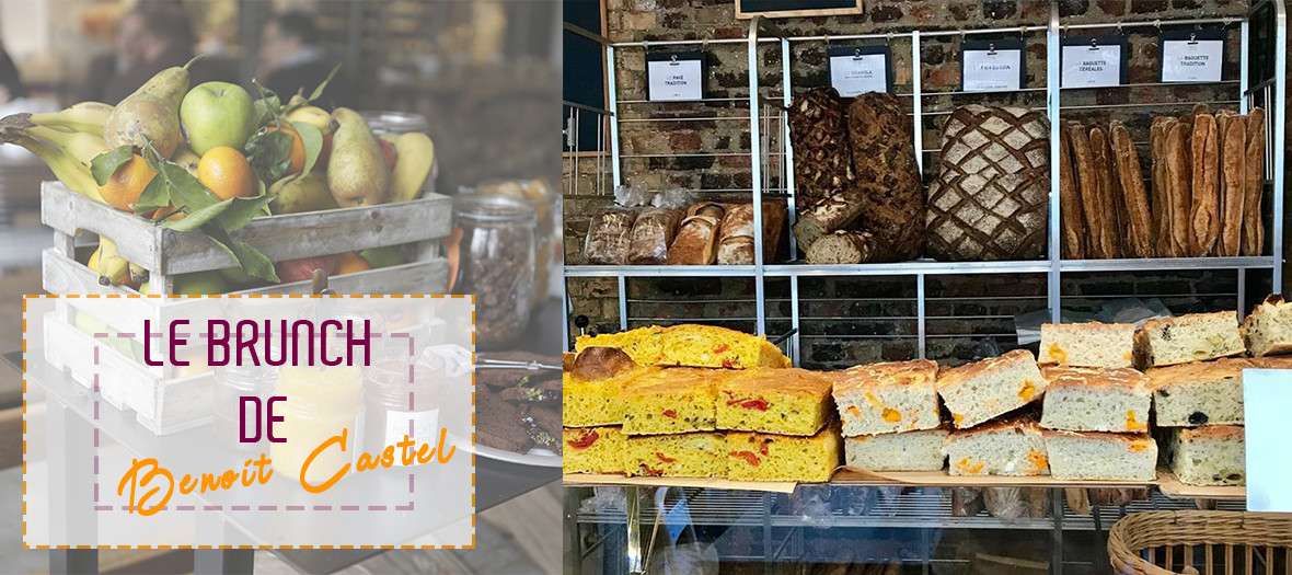 Various types of breads at the Benoit Castel bakery in Paris