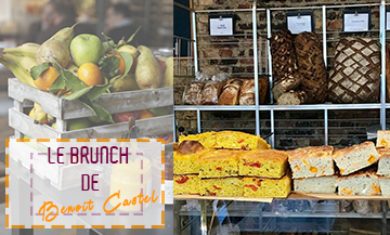 Various types of breads at the Benoit Castel bakery in Paris