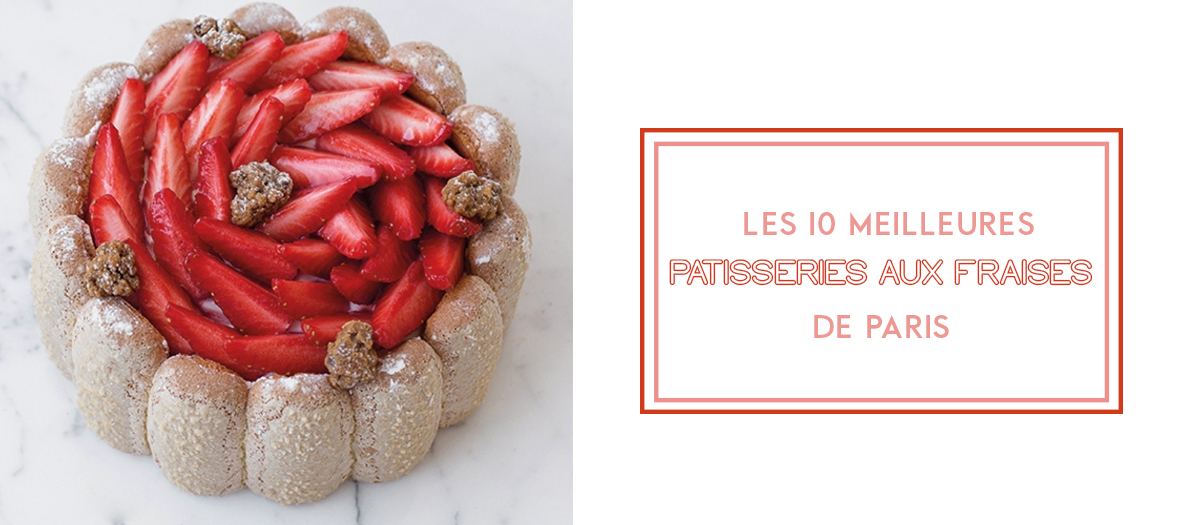 Palmeres des gateaux aux fraises de Paris