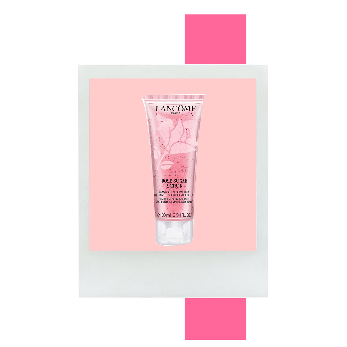 Gommage exfoliant au sucre et à l'eau de rose