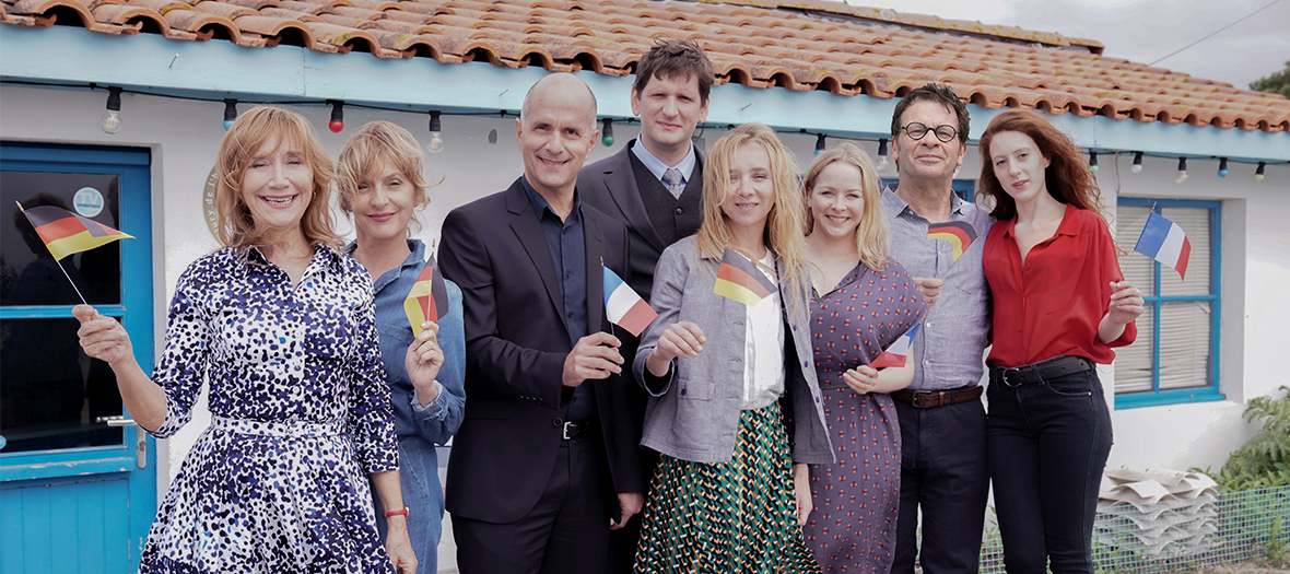 Serie Amazon prime avec Marie-Anne Chazel, Sylvie Testud, Christoph Maria Herbst, Sebastian Schwarz, Roxane Duran, Philippe Lelievre, Jasmin Schwiers et Sophie Mounicot