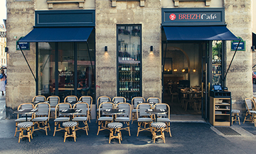 Façade de la creperie Breizh 