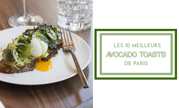 Avocado Toasts of the restaurant Odette in Paris