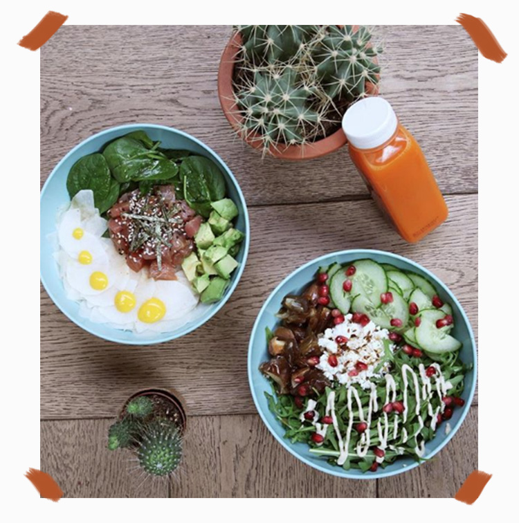 Poke bowl thon, avocat, concombre