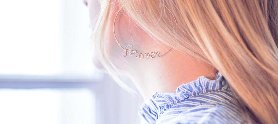  Atelier Paulin Créoles Personalized earrings