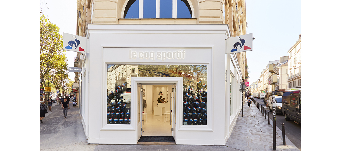 Schelden Garderobe Poging Le Coq Sportif: the flagship of Saint-Germain-des-Prés