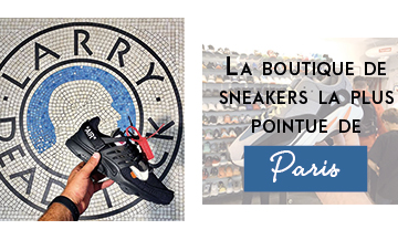 Boutique de sneakers a Paris