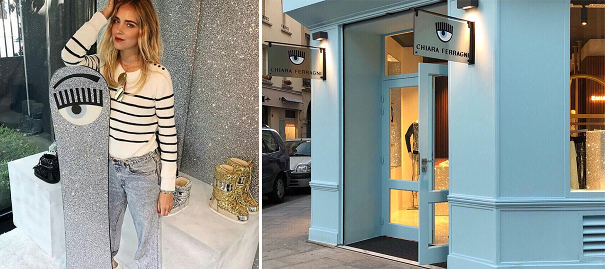 boutique de Chiara Ferragni dans le Marais