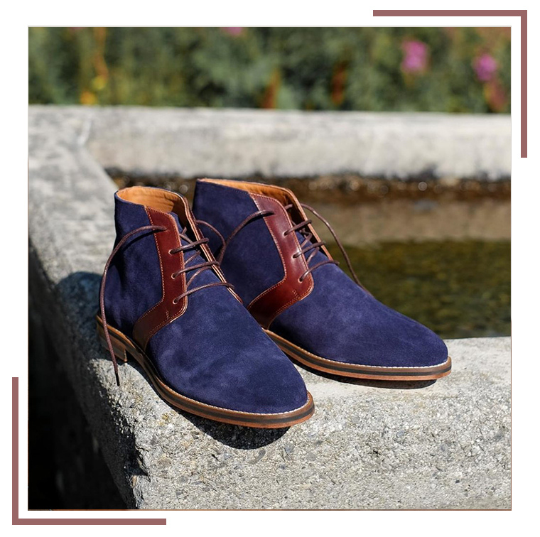 Chukkas en cuir de vachette