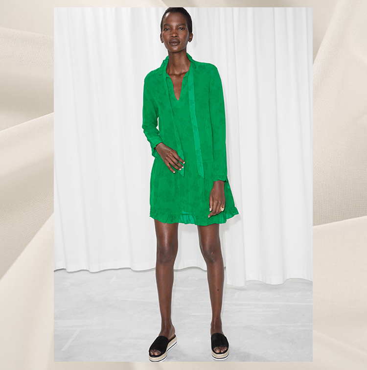 Mini robe verte