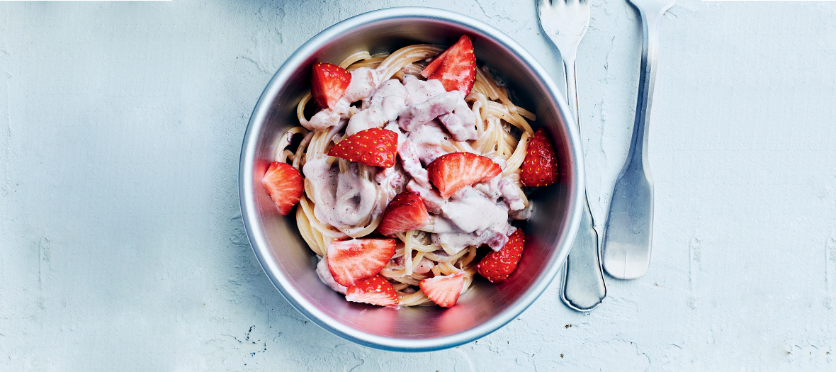 Recette italienne carbonara à la fraise