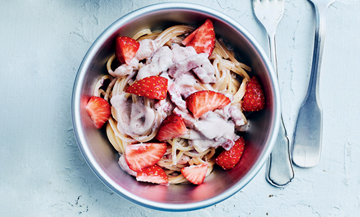 Recette italienne carbonara à la fraise