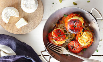 Recette tomates farcies veggies au chèvre