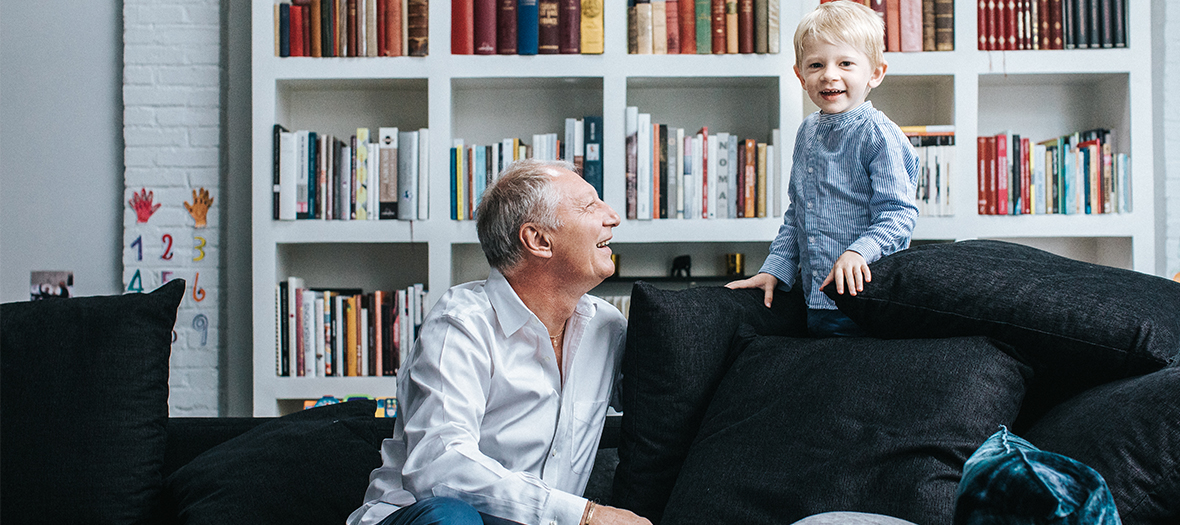 Eric Frechon avec son fils