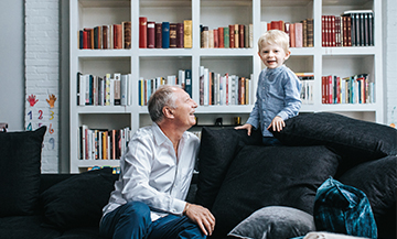 Eric Frechon avec son fils