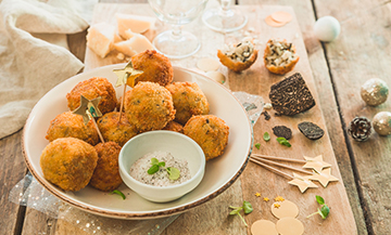 Recette d'arancini a la truffe, boulettes de risotto