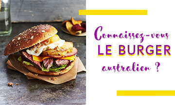 Recette burger australien avec hampe de boeuf, ananas, cheddar et bacon