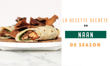 Recette naan au satay et lait de coco