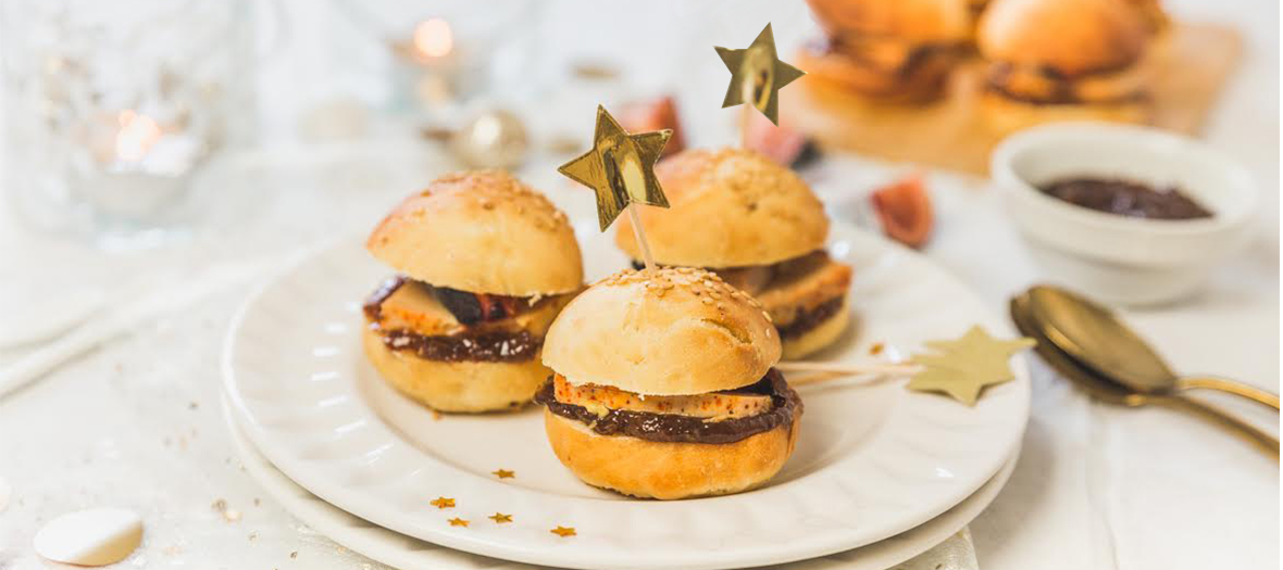 Recette mini burgers au foie gras de Sebastien Gaudard