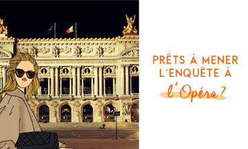 Front facade of the Opéra Garnier in Paris