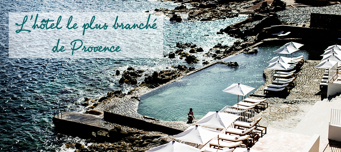 Piscine sur la plage du boutique hotel les roches rouge a saint-raphael 