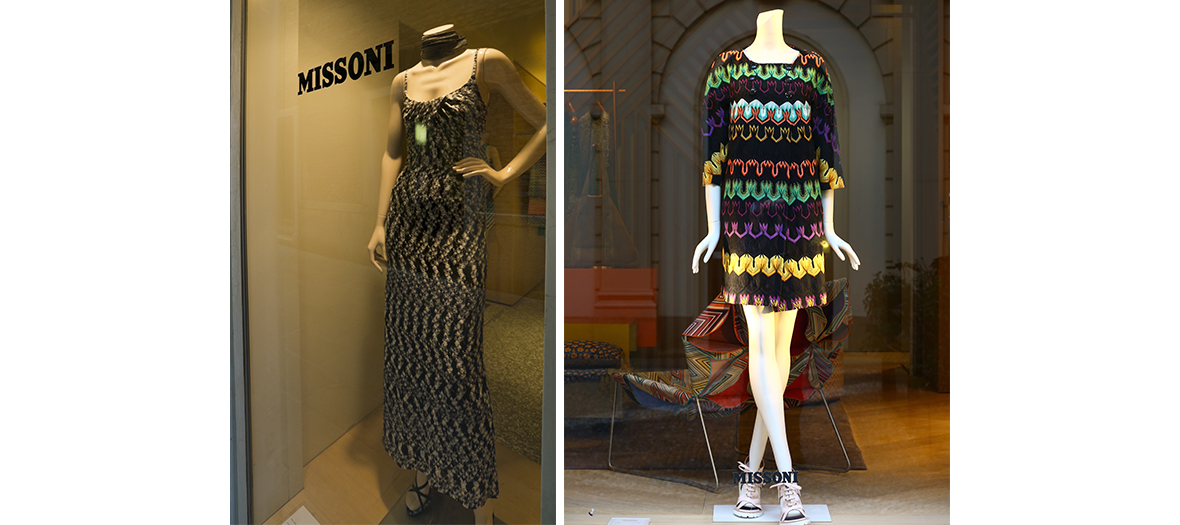 Vitrines du magasin d'usine Missoni