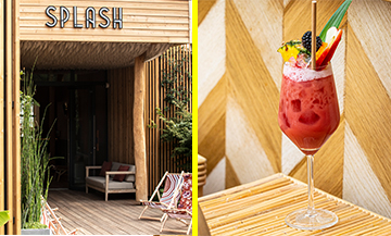 Façade du bistrot et cocktail Splash de Hakim Gaouaoui et du Topchef Norbert Tarayre