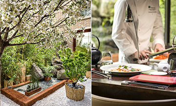 Restaurant japonais avec jardin japonais à Paris