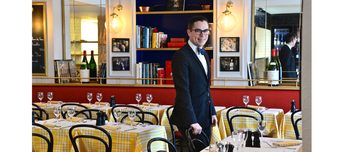 Dining room of la rotisserie d'argent in Paris