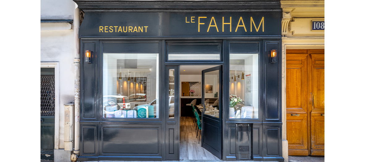 Façade du restaurant Le Faham de la chef Kelly Rangama