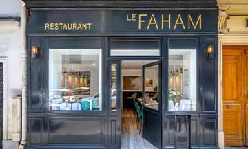 Façade du restaurant Le Faham de la chef Kelly Rangama