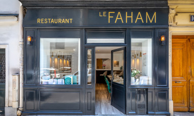 Outside facade of the restaurant bistrot faham