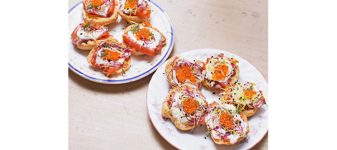 Smoked trout toastie from Café Pimpin in Paris