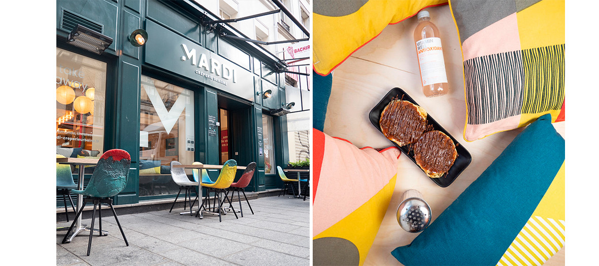 New creperie at Marais in Paris