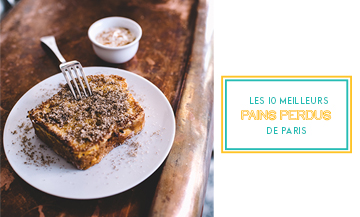 Une part de Pain perdu fait de pain rassi, Trempé dans du lait, puis mélangé à des œufs et du sucre