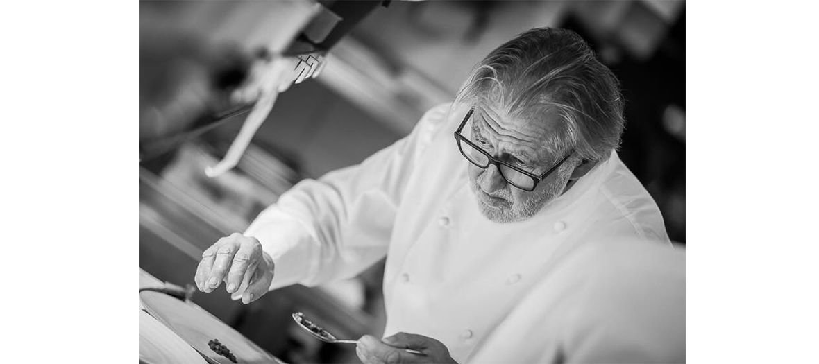 Portrait de Pierre Gagnaire au restaurant pierre tt