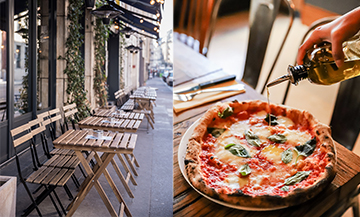 Restaurant italien avec terrasse au Canal Saint-Martin