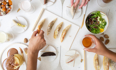 the gazelle horns of Maison Gazelle's Moroccan pastry shop and tea salon