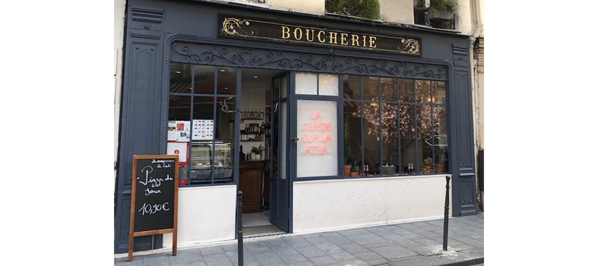 La cerise sur la pizza outside frontage in Paris