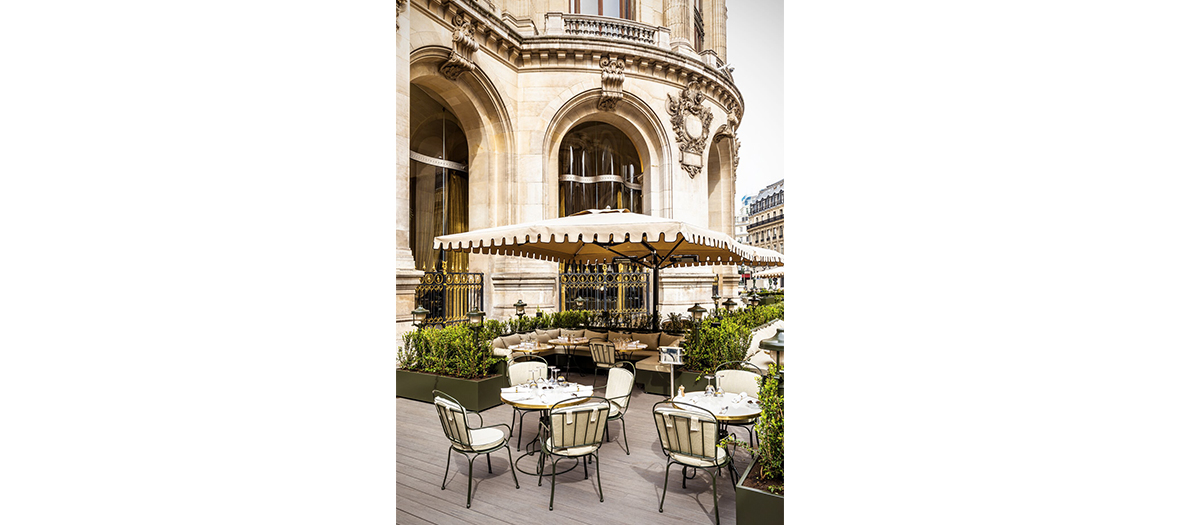 Outside terrace of the restaurant Coco