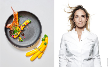  Portrait of the chef Amandine Chaignot of the restaurant Pouliche