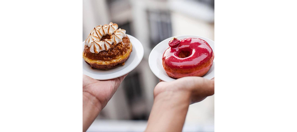 Raspberry Donuts and Salted Butter Caramel Donuts in Paris