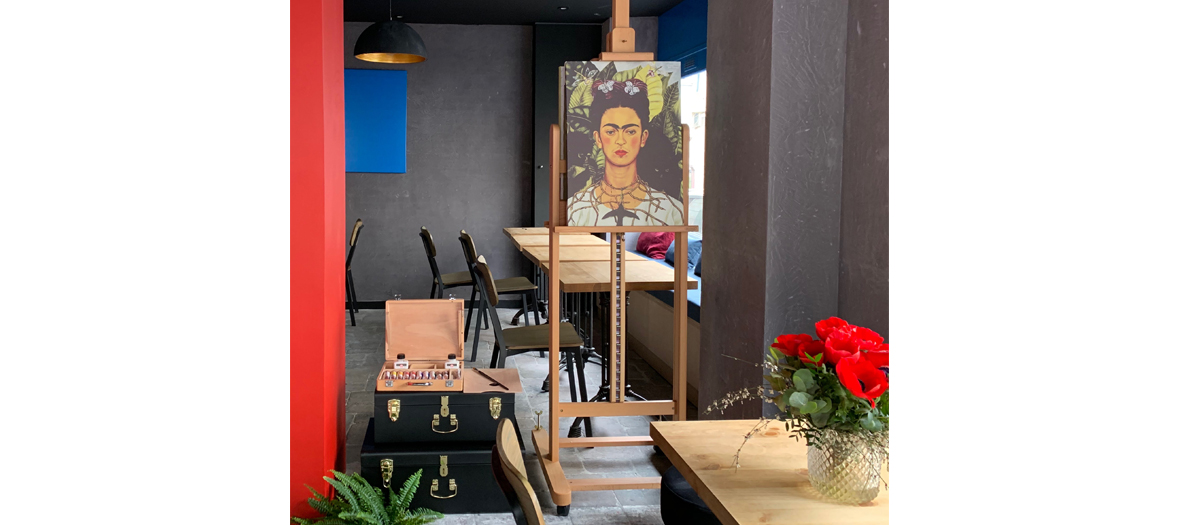 Painting of Frida Kahlo