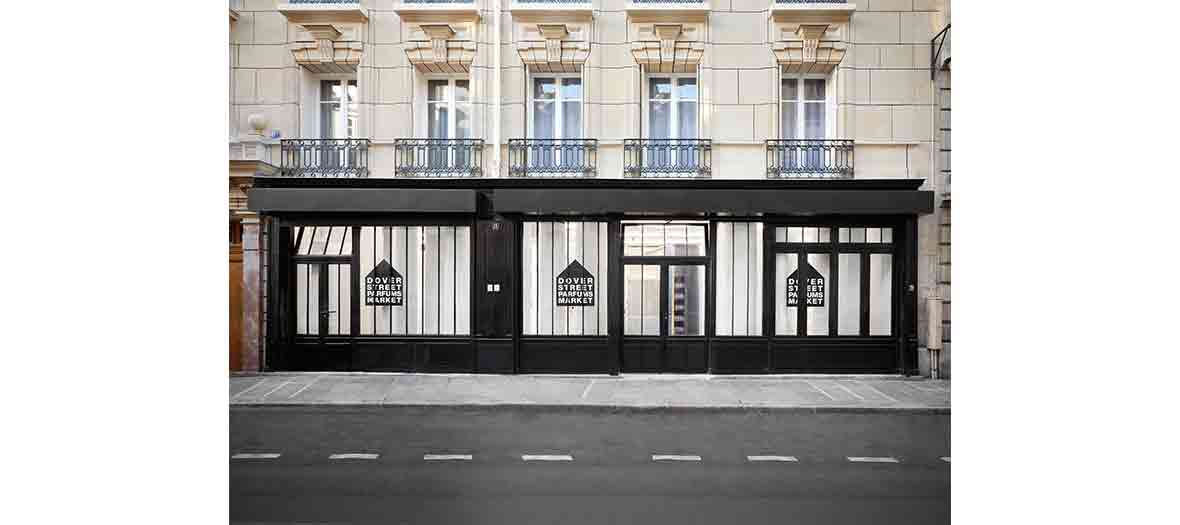 Facade exterieure de dover street parfum market