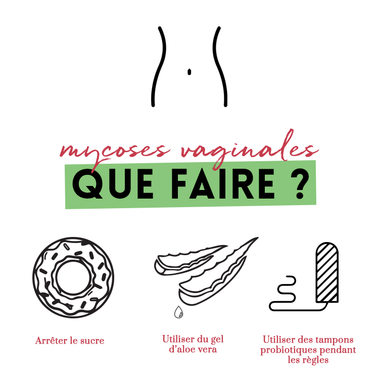 Arrêter le sucre, gel d'aloe vera, tampons probiotiques