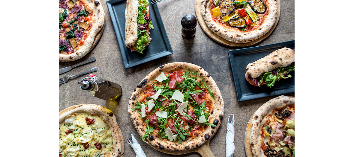 Pizza farines complètes à base de châtaigne, de riz ou de sarrasin