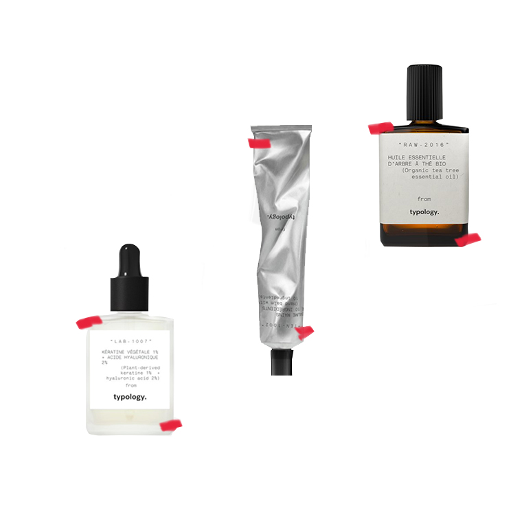 Huile essentielle arbre à thé, sérum mains et ongles et crème hydratante visage