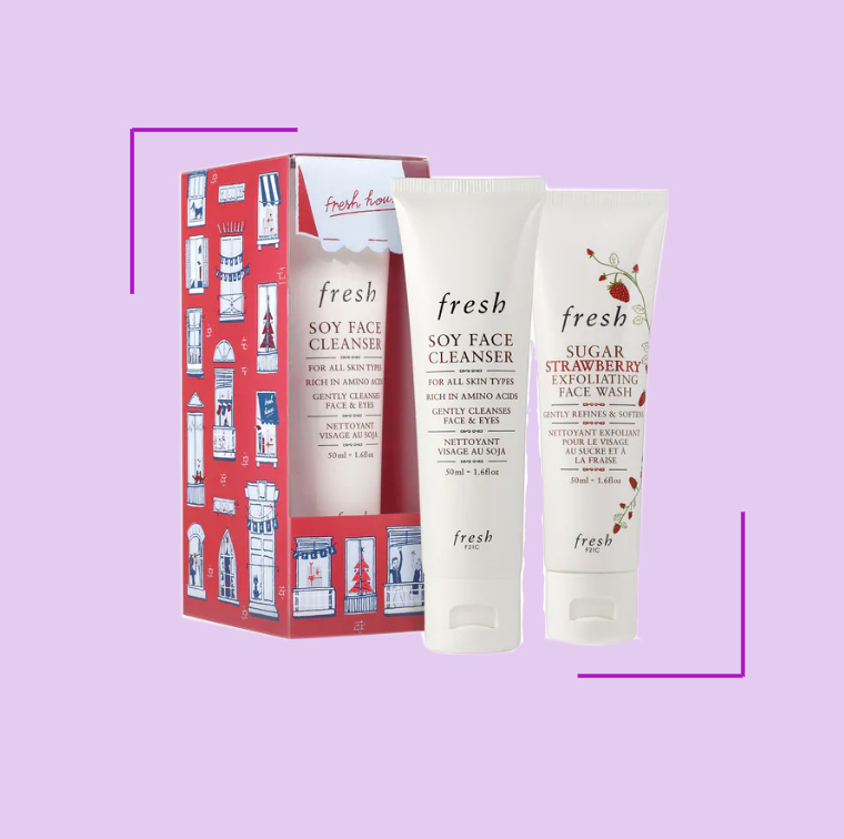 Coffret Le Fresh Charming Duo nettoyant et exfoliant visage à 22 €